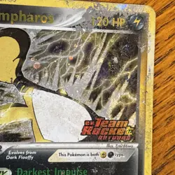 Pokemon Dark Ampharos 2/109 Team Rocket Returns STAMPED Holo Rare Card - HP/DMG - Image 3