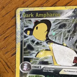 Pokemon Dark Ampharos 2/109 Team Rocket Returns STAMPED Holo Rare Card - HP/DMG - Image 4