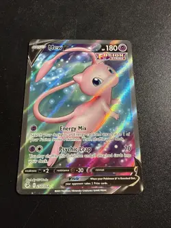 Pokemon TCG Mew V Full Art Holo Ultra Rare Card 250/264 Fusion Strike - Image 1