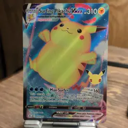 Pokemon TCG Surfing Pikachu V & VMAX Holo 008/025 009/025 English 2021 Card Lot - Image 3