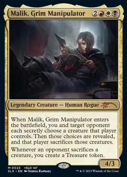 MTG Malik, Grim Manipulator ** Universes Within ** English - Image 1