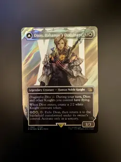 MTG Final Fantasy English Dion, Bahamut's Dominant Borderless 0521 Surge Foil - Image 1