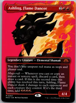 Ashling, Flame Dancer (Borderless) M Modern Horizons 3 367 NM - Image 1