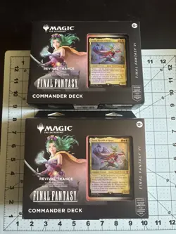 Magic: The Gathering Final Fantasy VI Commander Deck Revival Trance MTG LOT OF 2 - Image 1