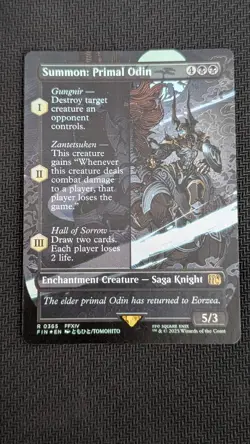 MTG - Summon: Primal Odin - *FOIL* Borderless - Final Fantasy - FIN 0365 - Image 1