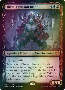 MTG Olivia, Crimson Bride Showcase Foil ** Innistrad: Crimson Vow ** English - Image 1