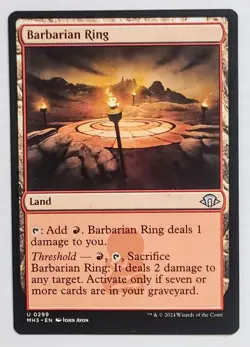 x1 Barbarian Ring NM 299 MH3 Modern Horizons 3 MTG Magic The Gathering - Image 1