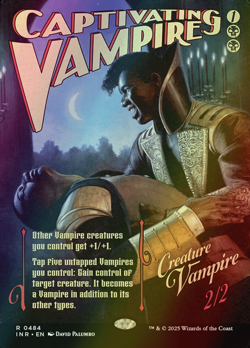 MTG Captivating Vampire Borderless Foil ** Innistrad Remastered ** English - Image 1