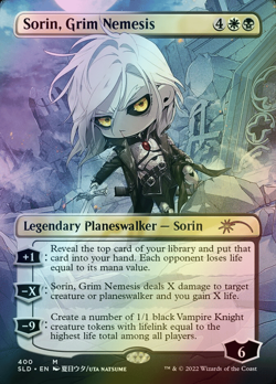 MTG Sorin, Grim Nemesis Borderless Foil ** Secret Lair Drop ** English - Image 1