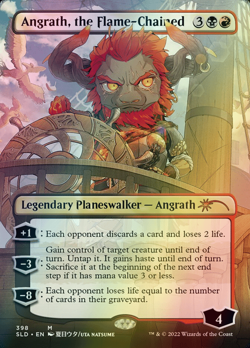 MTG Angrath, the Flame-Chained Borderless Foil ** Secret Lair Drop ** English - Image 1