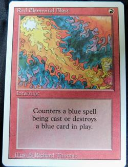 MTG Single - Red Elemental Blast; Revised Edition, Lightly Played - Image 1