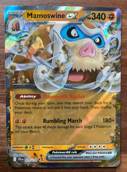 Mamoswine ex - 079/159 SV: Journey Together Double Rare NM Pokemon card - Image 1