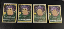(4) Pikachu Pokemon Celebrations Card # 005/025 FULL ART HOLO RARE - TCG - NMT - Image 1