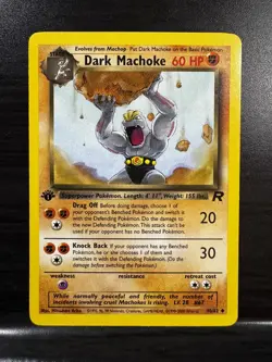 Pokemon TCG | Dark Machoke - 40/82 | 1st Edition - Team Rocket | NM - Image 1