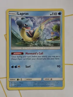 Lapras 36/236 Uncommon Unified Minds Sun & Moon Pokemon Card NM - Image 1