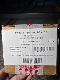 Pokemon Phantasmal Flames Booster Case 6 Boxes Factory Sealed (ME02) IN HAND! - Image 1