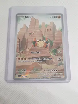 Klawf 217/198 Illustration Rare Scarlet & Violet Base Set Pokemon - Image 1