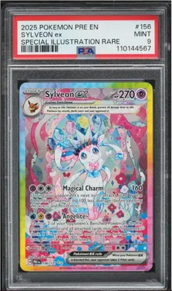 PSA 9 Sylveon ex 156/131 Prismatic Evolutions Special Illustration Rare Pokemon - Image 1