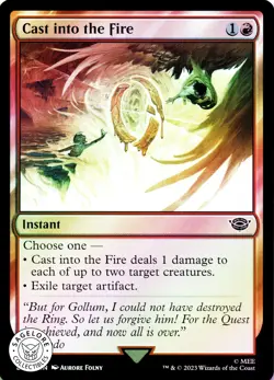MTG Cast into the Fire | NM Foil | Lord of the Rings (LTR) - Image 1