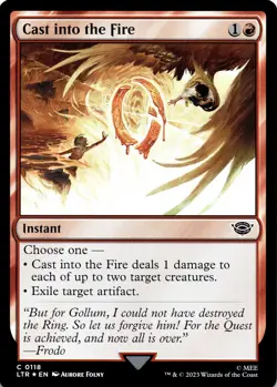 MTG Cast into the Fire | NM Foil | Lord of the Rings (LTR) - Image 2