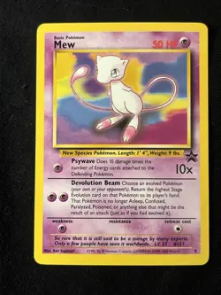 2000 Pokemon Black Star Promo Mew 8 NM - Image 1