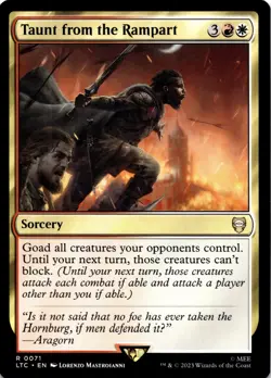 MTG Taunt from the Rampart | NM | Cmd: Lord of the Rings (LTC) - Image 1