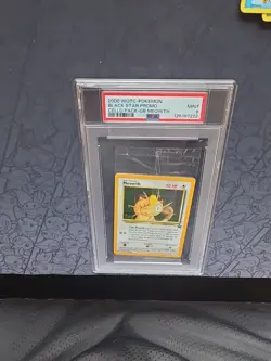 Pokemon: Meowth #10 Holo Sealed Cello Pack Black Star Promo RARE - PSA 9 LOW POP - Image 4