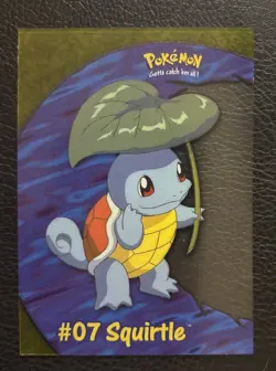 Squirtle #07 PC4 Clear TOPPS 1999 TV Animation Blue Logo acryllic Pokemon - Image 1