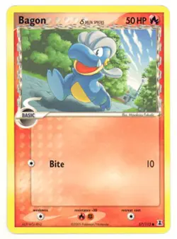 Lightly Played, English Pokemon Regular Bagon (Delta) - 57/113 - Common EX Delta - Image 1