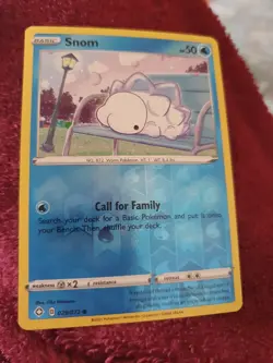 Pokemon SHINING FATES Snom 029/072 Reverse Holo Common - Image 1