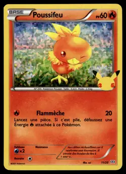 Carte Pokemon Poussifeu 11/25 Holo Mc Donald s 2021 Francais - Image 1