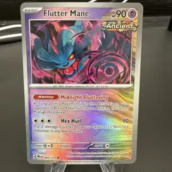 Pokemon Flutter Mane Master Ball Pattern Holo 043/131 Prismatic Evolutions - Image 1