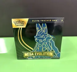Pokemon TCG Mega Evolution Lucario ETB Elite Trainer Box NEW FACTORY SEALED - Image 1