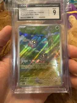 Pokemon Tangela 178/165 Sv: Scarlet & Violet 151 Illustration Rare Holo 80 CGC 9 - Image 1