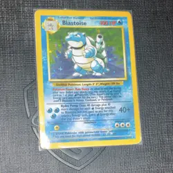 Pokemon TCG Blastoise Base Set Holo Rare 100 HP 2/102 Stage 2 English - Image 1
