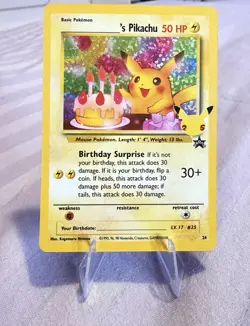 Pokemon Celebrations Birthday Pikachu - Image 1