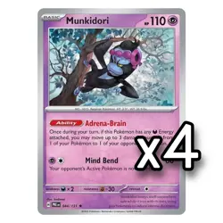 Munkidori 044/131 - Play Set (x4) - Pokemon TCG: Prismatic Evolutions NM - Image 1