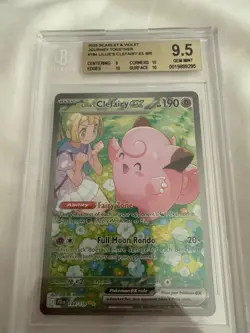 Lillie's Clefairy ex 184/159 SAR Journey Together Pokemon BGS 9.5 GEM MINT - Image 1