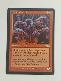 MTG Scoria Wurm (Urza's Saga/Red/R) - BGM - Image 1