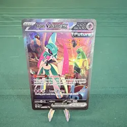 Pokemon Iron Valiant ex Special Illustration Rare Holo 249/182 SV04 Paradox Rift - Image 1