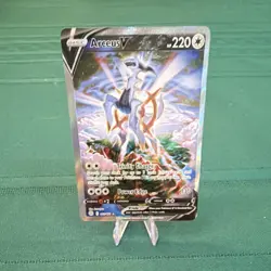 Pokemon Arceus V Ultra Rare Full Art Holo 166/172 Swsh09 Brilliant Stars - Image 1