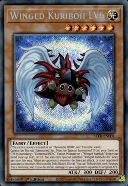 Winged Kuriboh LV6 - Secret Rare 1st Edition BLTR-EN001 - NM - YuGiOh - Image 1