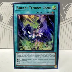 Yugioh TCG Radiant Typhoon Chant DOOD-EN061 Ultra Rare Doom of Dimensions 1st Ed - Image 1