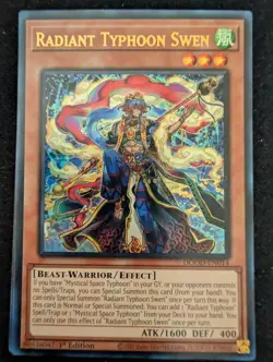 RADIANT TYPHOON SWEN 1ST EDITION ULTRA RARE DOOD-EN014 YUGIOH! - Image 1