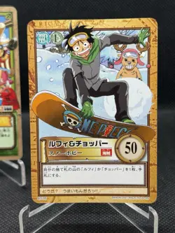 One Piece Hyper Battle & CCG - Pirate Baseball + Snowboarding Luffy, Carddass - Image 4