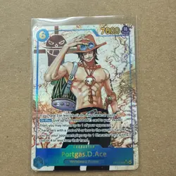 One Piece Carrying On His Will Portgas D Ace OP13-119 Alternate Alt Art SEC NM - Image 1