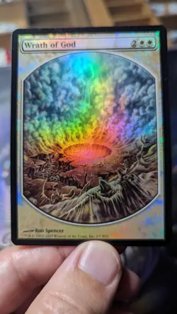 1x Wrath of God Textless MPR Foil NM - Magic MTG x1 - Image 1