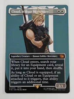 MTG Final Fantasy Cloud, Midgar Mercenary (Borderless) Non-foil M 375 - Image 1