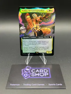 MTG Wakka, Devoted Guardian (Extended Art Foil) Commander Final Fantasy 190 FF10 - Image 1