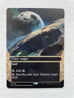 MTG Strip Mine BORDERLESS 0040 EOS - Image 1